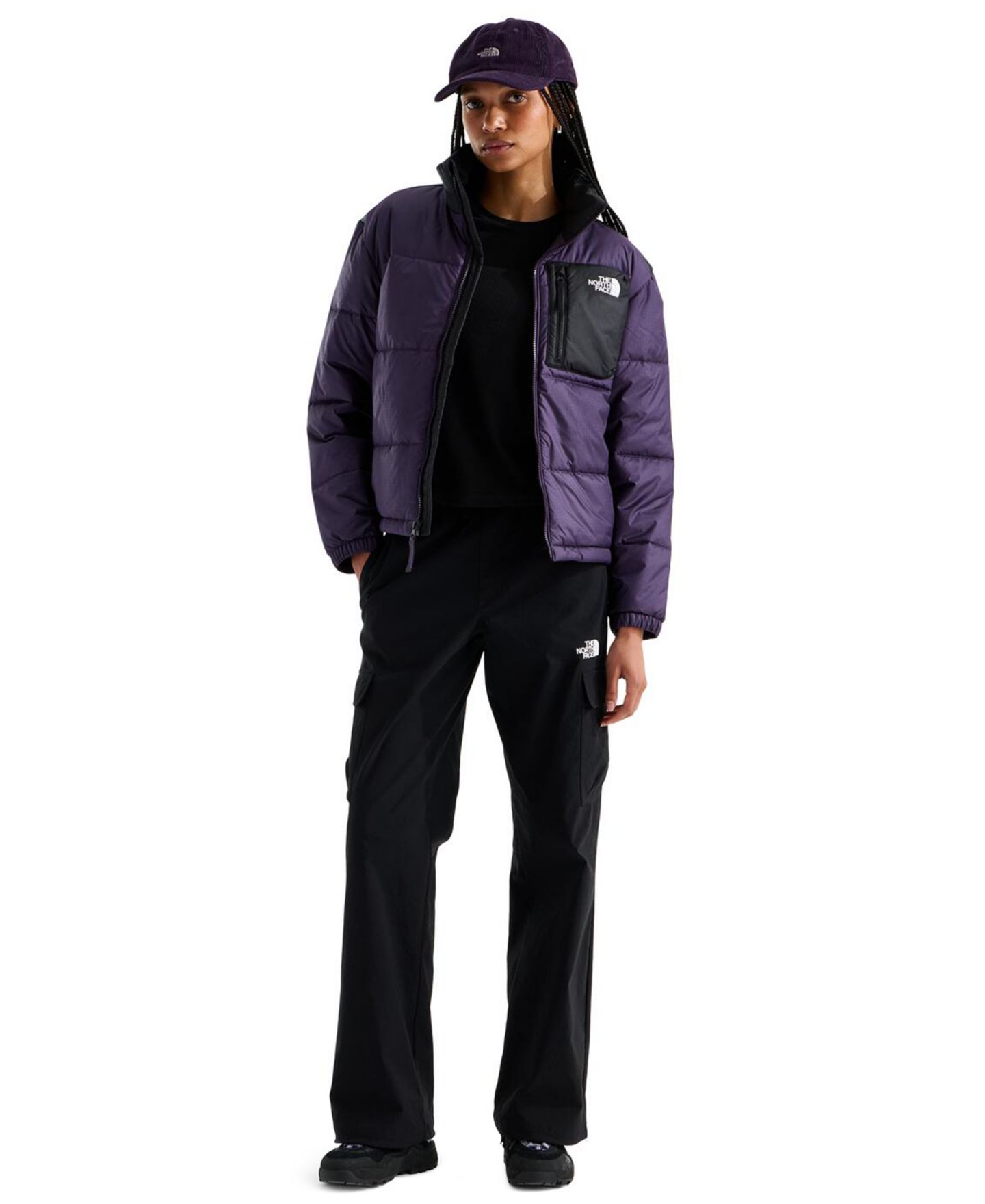 Женская куртка The North Face Nuketo Synth Insulated, цвет: Сумеречный / Чёрный — фото 3