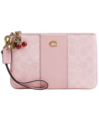 Essential Signature Canvas Charms Wristlet