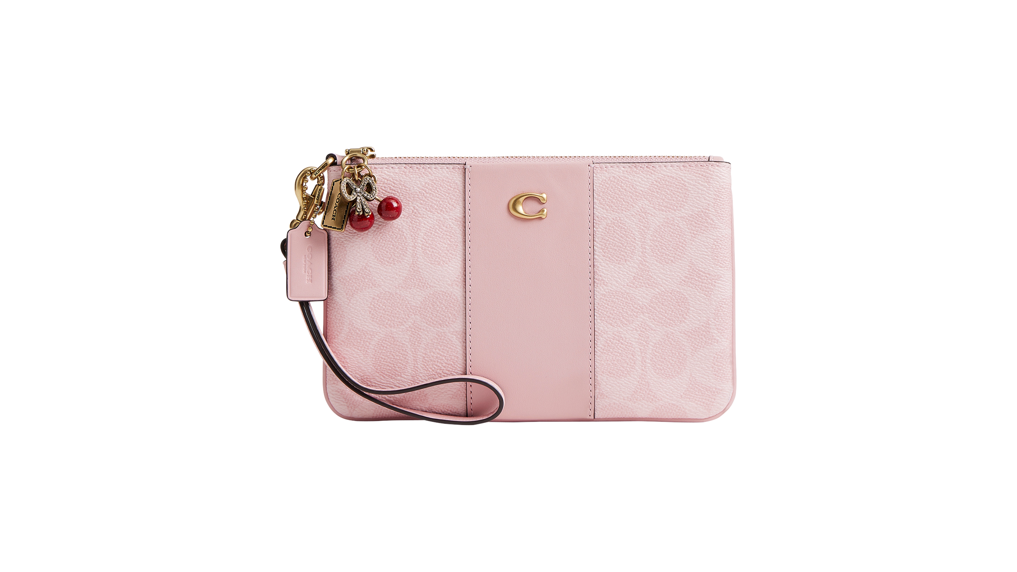 Coach Essential Signature Canvas Charms Wristlet