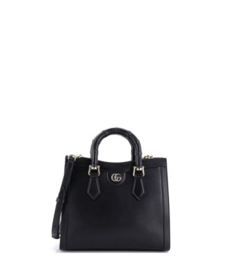 Small Diana NM Bamboo Handle Tote Leather