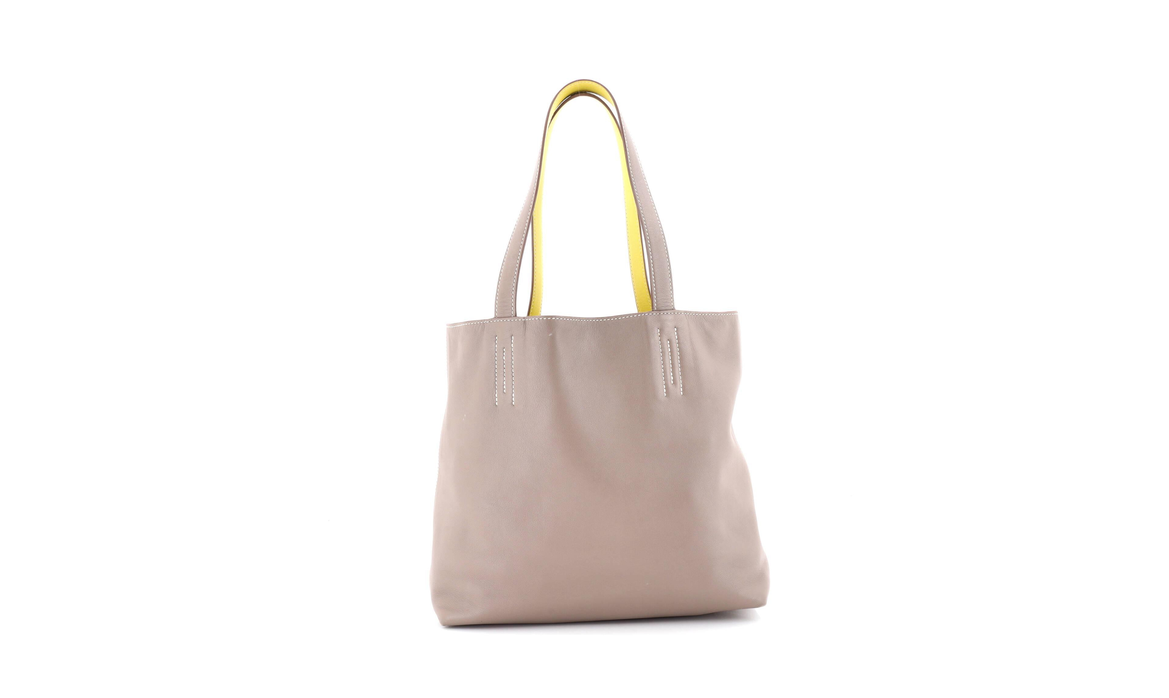 Pre-Owned Hermes 28 Double Sens Tote Veau Sikkim