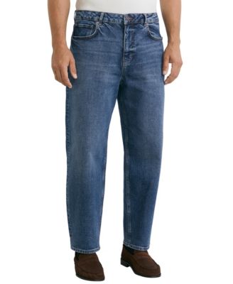 Men's Freddie Barrel-Leg Stretch Jeans