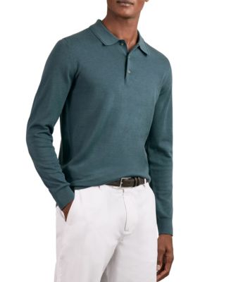 Men's Trafford Slim-Fit Long-Sleeve Polo Shirt