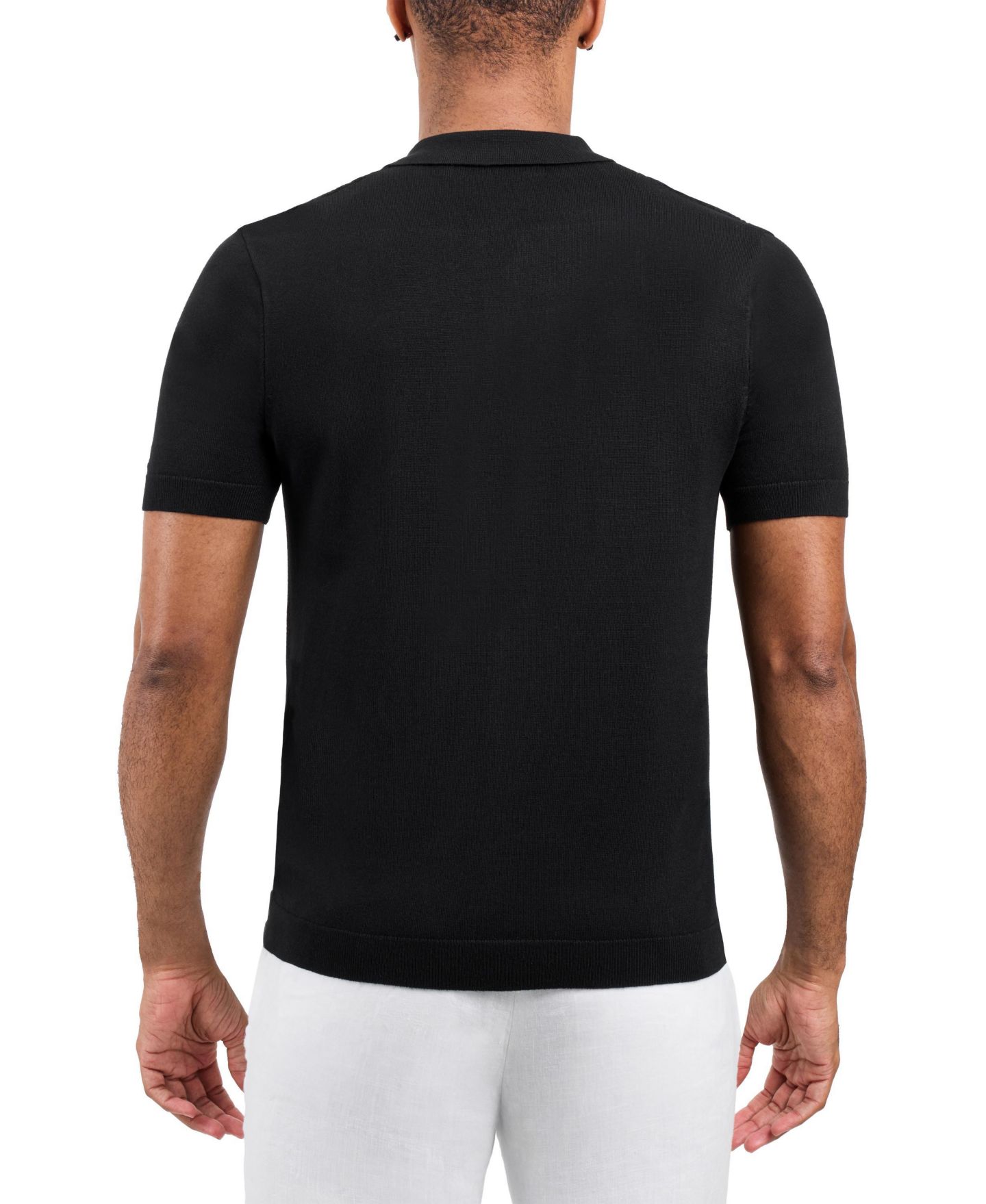 Мужское поло XRAY Diamond-Knit Short-Sleeve Polo, цвет: Чёрный — фото 2