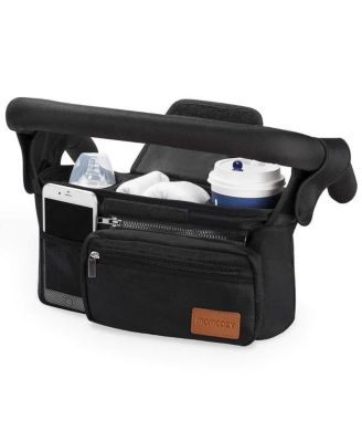 Universal Stroller Organizer with Insulated Cup Holder and Shoulder Strap,