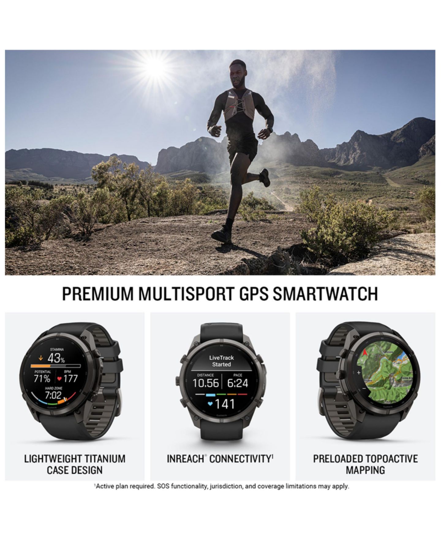 Смарт-часы Garmin Fenix 9 Pro с GPS, титан, оранжевый силиконовый ремешок, 51 мм — фото 7