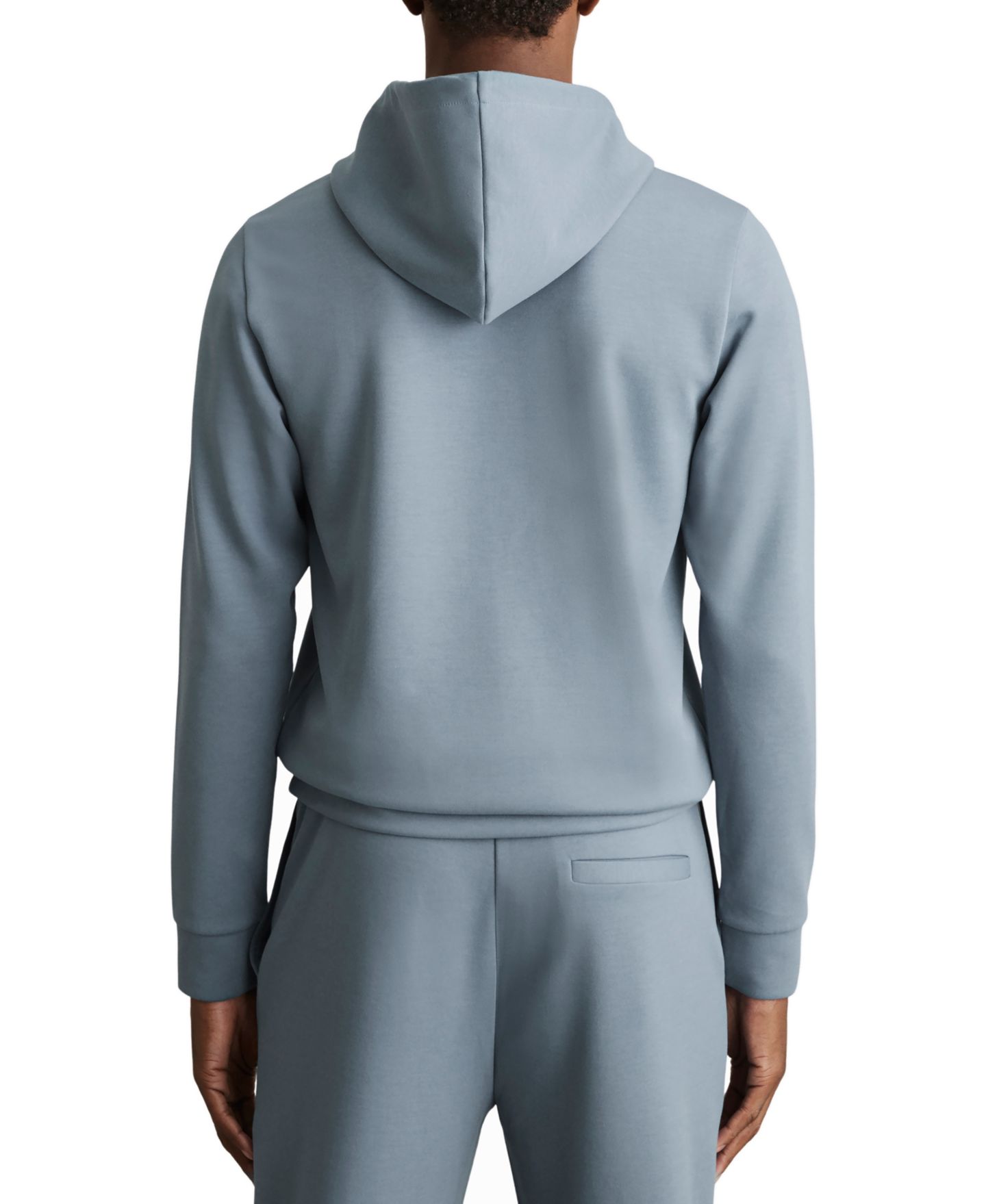 Мужское худи REISS Fabien Regular-Fit Interlock-Jersey, цвет: Синий — фото 5