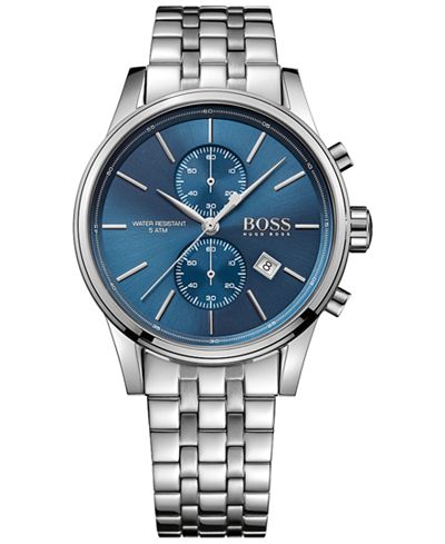 BOSS Hugo Boss Men's Chronograph Jet Stainless Steel Bracelet Watch 41mm 1513384