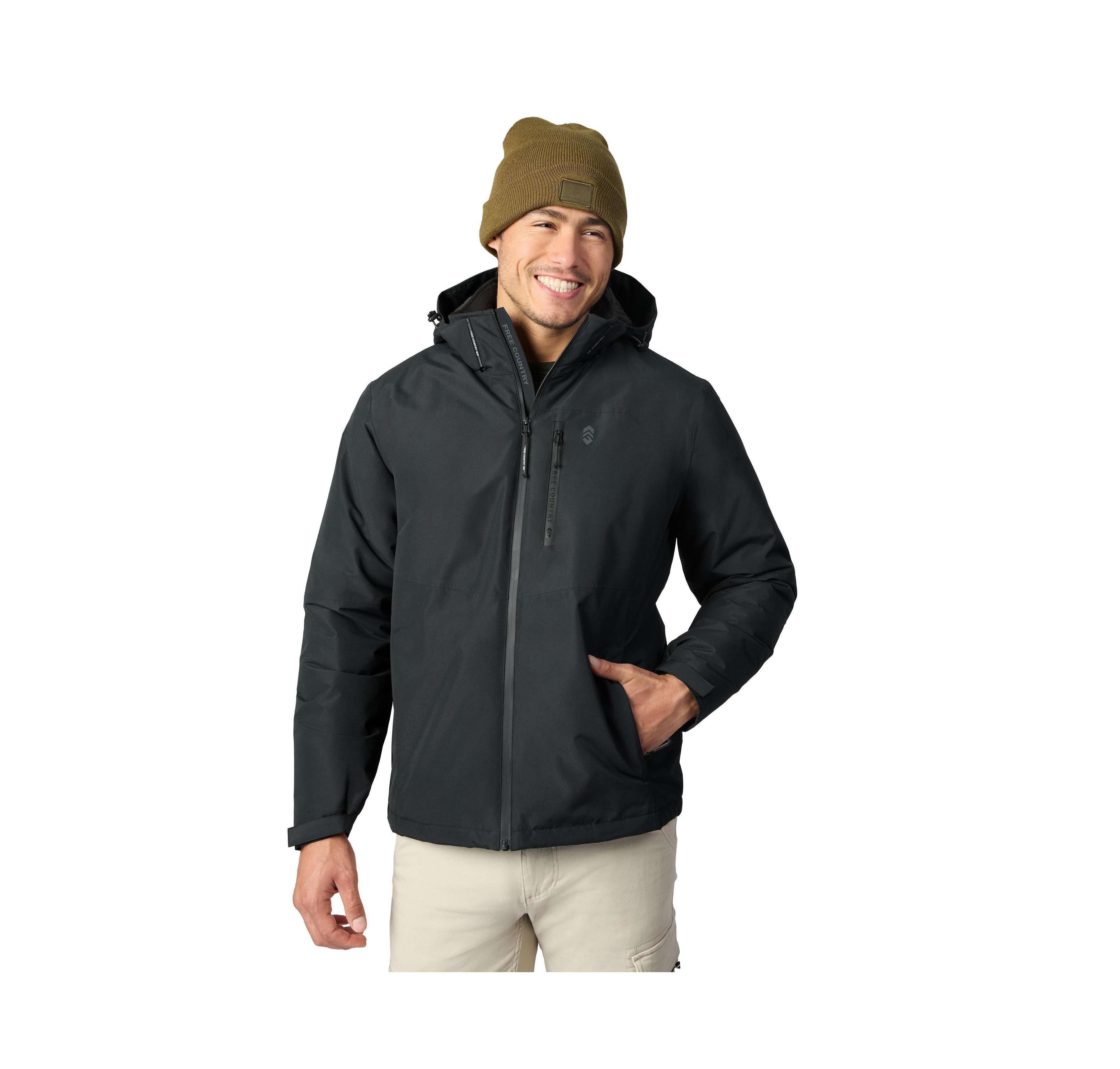 Free Country Men's X2O Waterproof Stretch Hooded Jacket