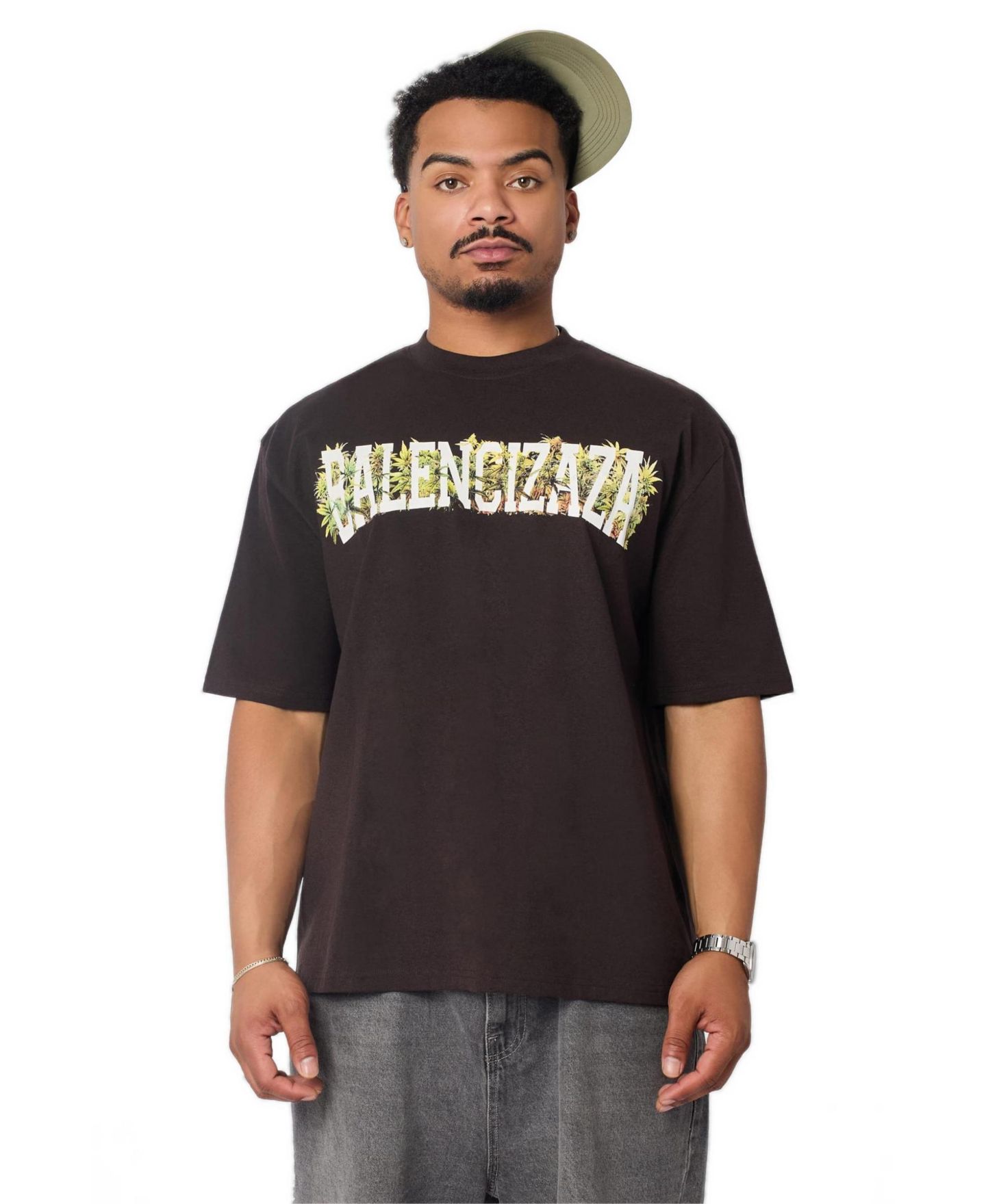 Мужская футболка Reason Balencizaza Graphic Short Sleeve, цвет: Коричневый — фото 1