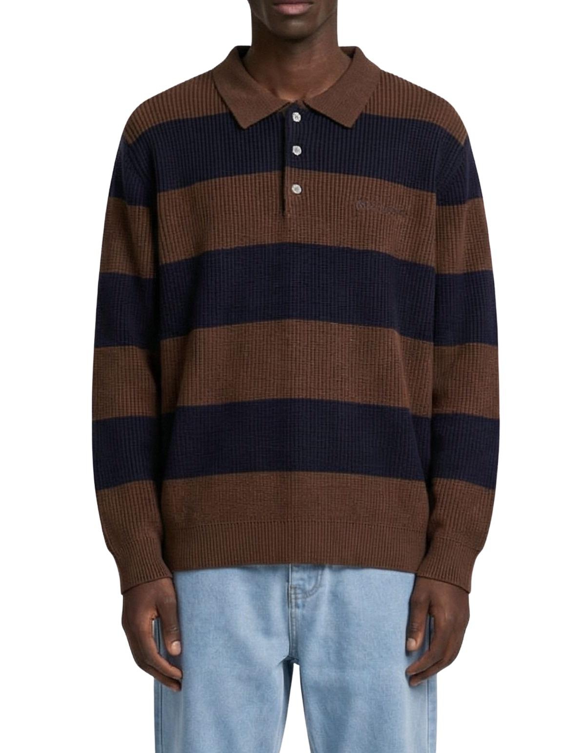 Walker & Hunt Men's Lando Oversized Polo Long-Sleeve Sweater