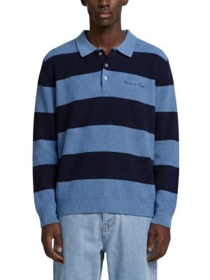 Men's Lando Oversized Polo Long-Sleeve Sweater