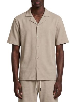 Men's Short Sleeve Seersucker Shirt
