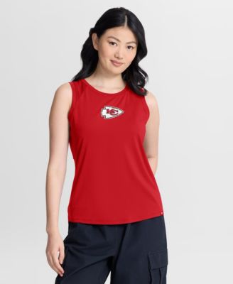 Women's Red Kansas City Chiefs Draped Mesh&nbsp;Back Performance&iquest; Tank Top