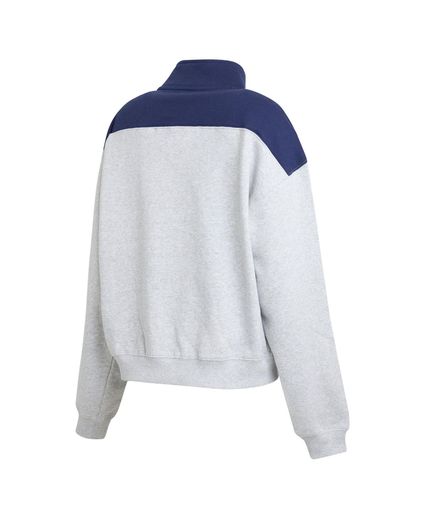 Женский свитер WEAR by Erin Andrews Heather Gray Seattle Seahawks Colorblock Half-Zip Pullover — фото 3