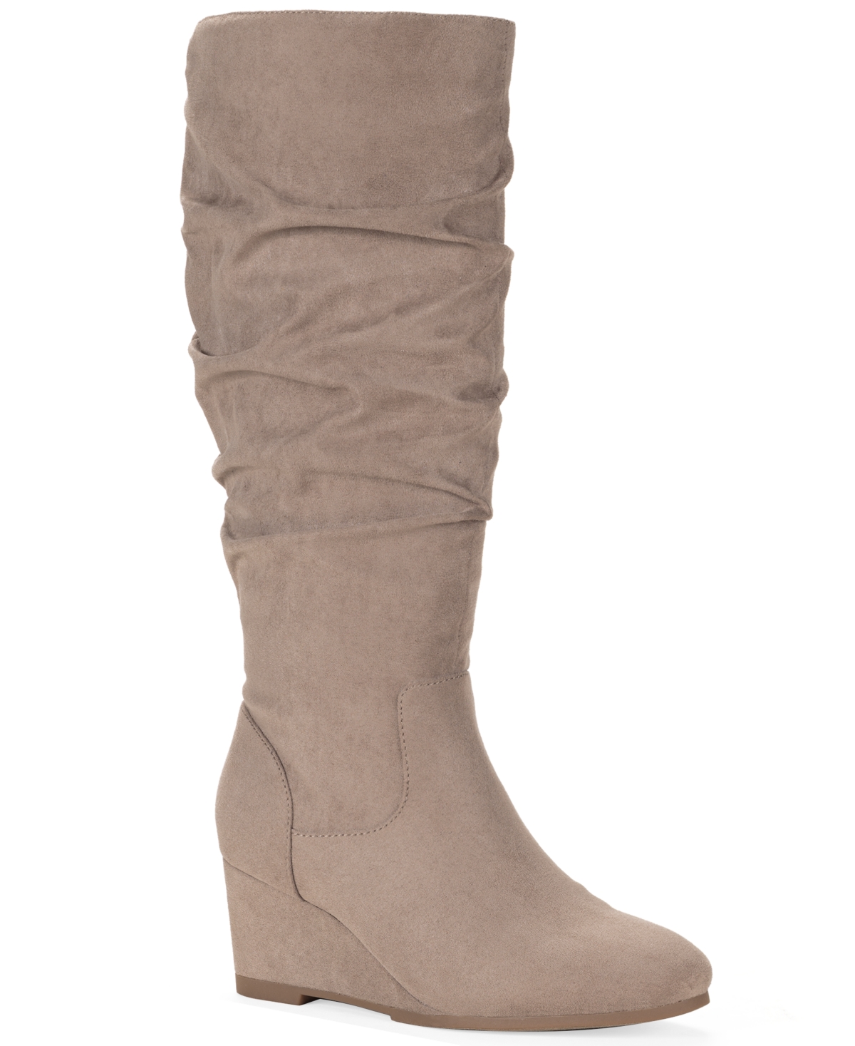 Style & Co Women's Perlaa Knee-High Slouch Memory Foam Boots, Macy's Exclusive - Mushroom