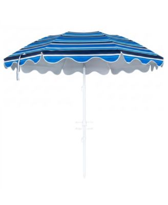 6.5 FT Beach Umbrella UPF 50+ with Sand Anchor for Garden Pool Backyard