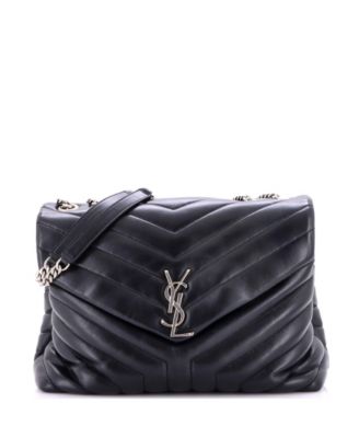 Medium Loulou Shoulder Bag Matelasse Chevron Leather