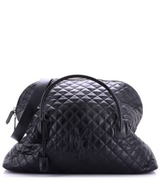 ES Giant Travel Bag Quilted Leather