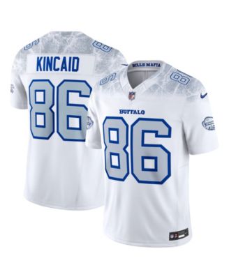 Men's Dalton Kincaid White Buffalo Bills Rivalries Collection Stitched Limited Jersey