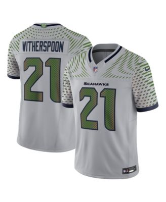 Men's Devon Witherspoon Gray Seattle Seahawks Rivalries Collection Stitched Limited Jersey