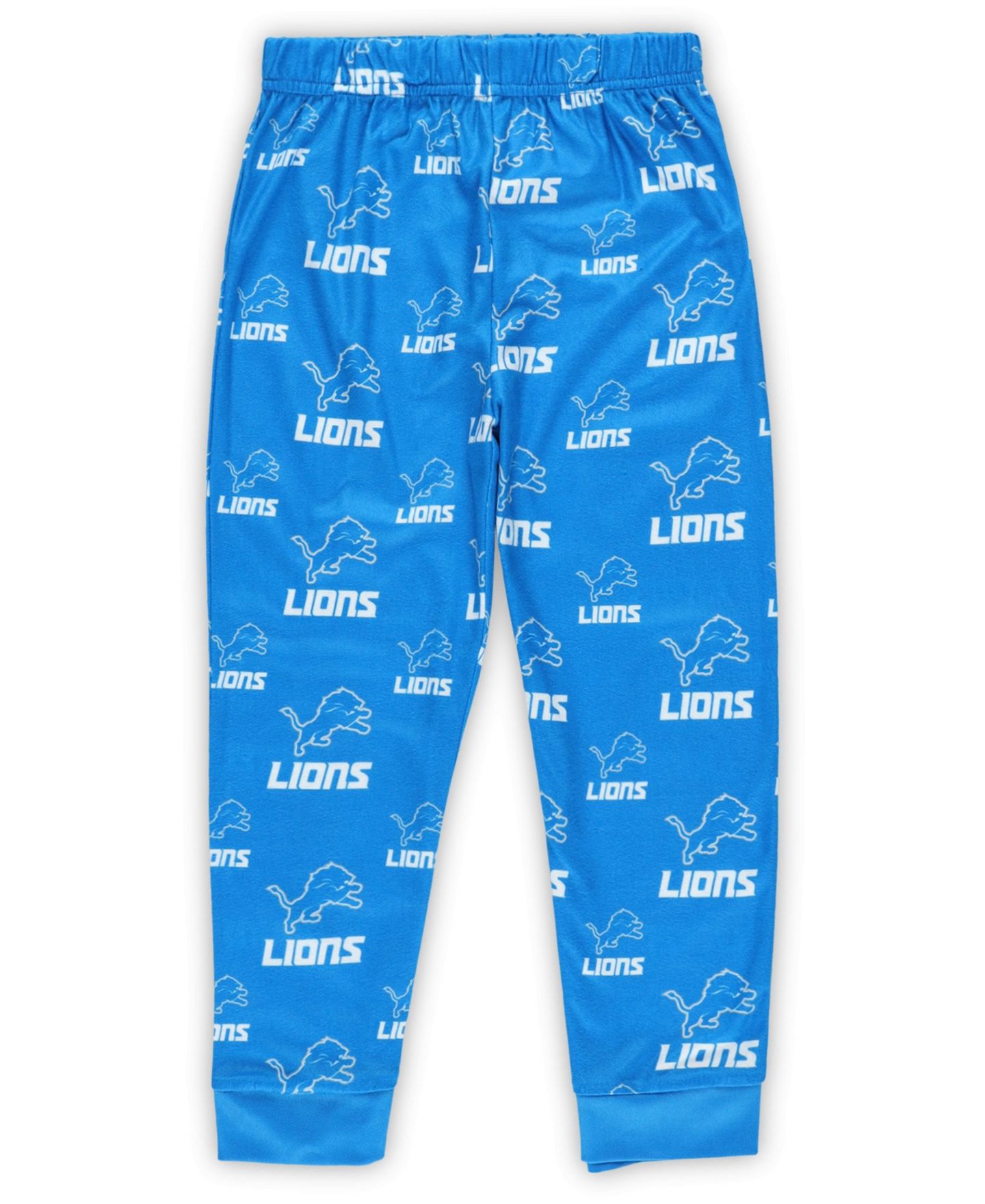 Детские пижамы Outerstuff Preschool Blue Detroit Lions All-Over-Print Long Sleeve T-Shirt and Pants Sleep Set — фото 3