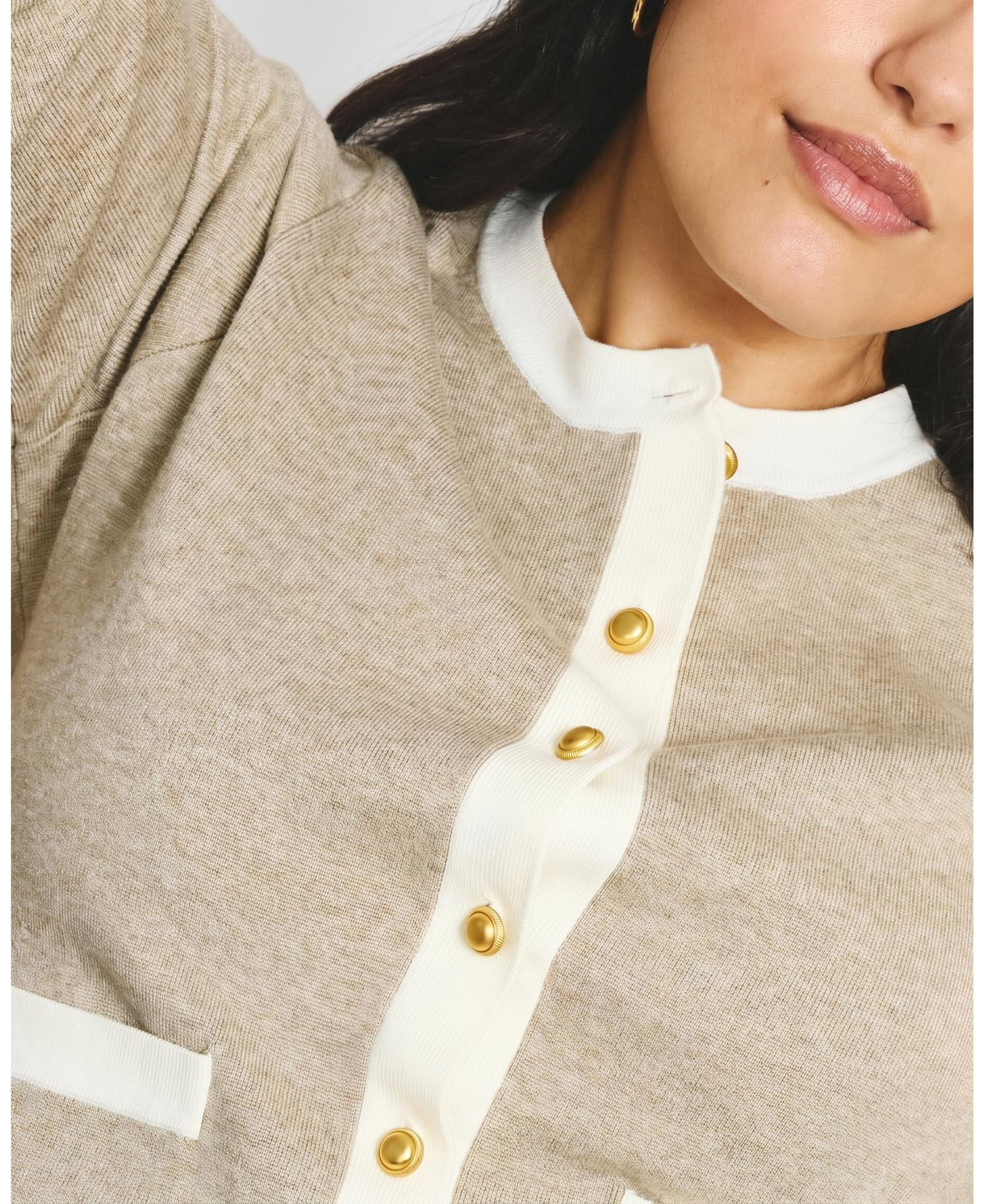 Plus Size Gabrielle Button Front Cardigan
