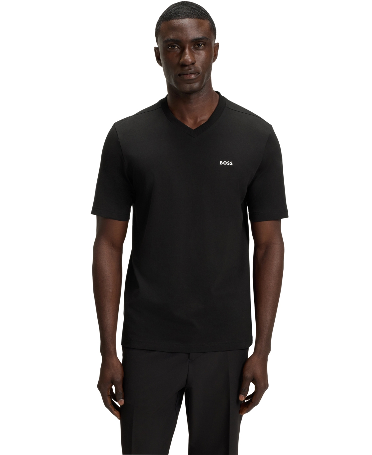 Boss by Hugo Men's Contrast Logo Regular-Fit T-Shirt