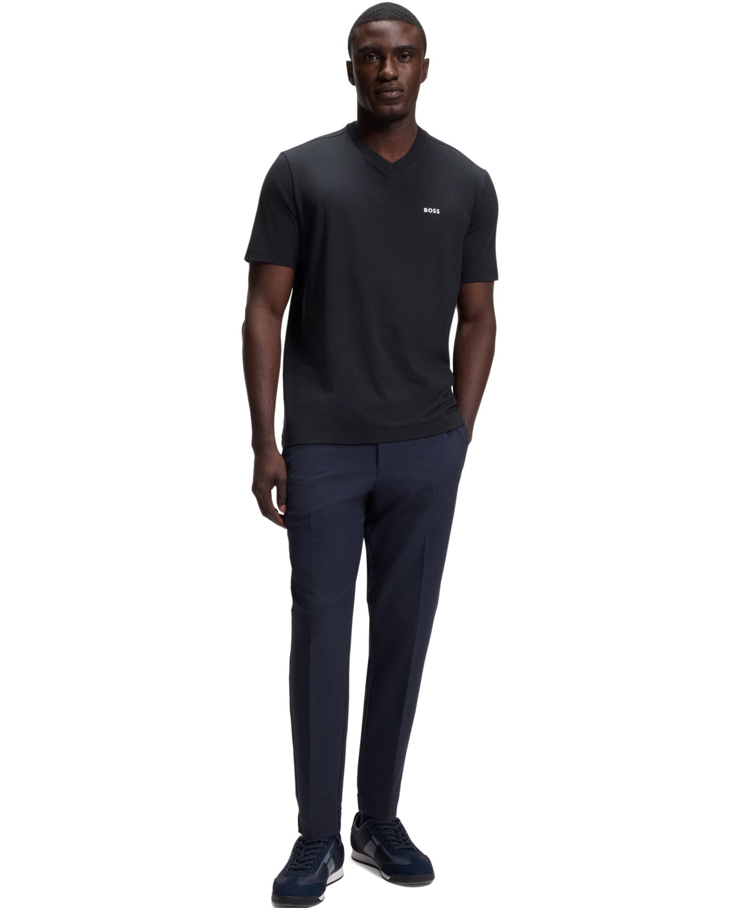 Men's Contrast Logo Regular-Fit T-Shirt