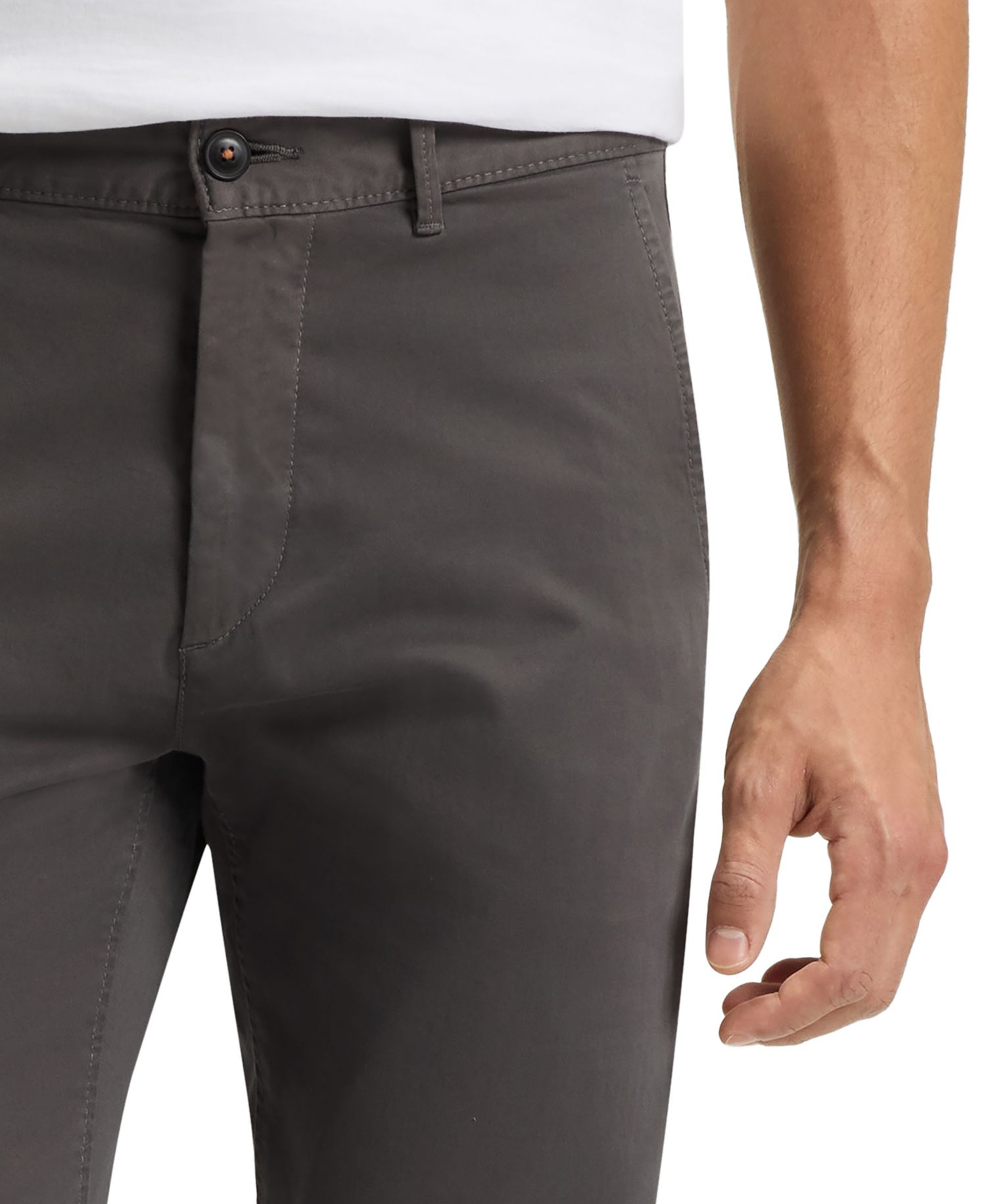 Men's Stretch-Cotton Satin Slim-Fit Chinos