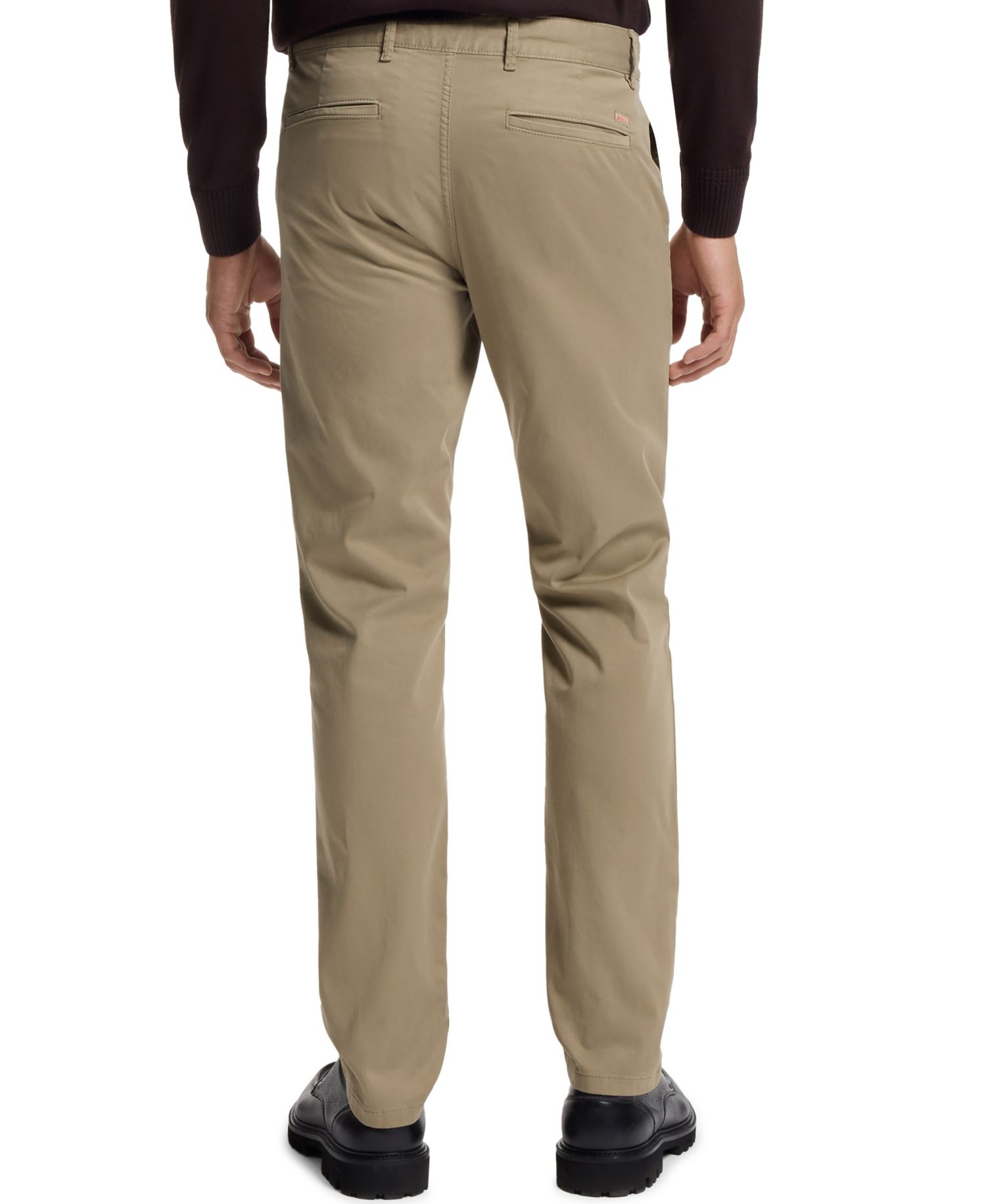 Men's Stretch-Cotton Satin Slim-Fit Chinos
