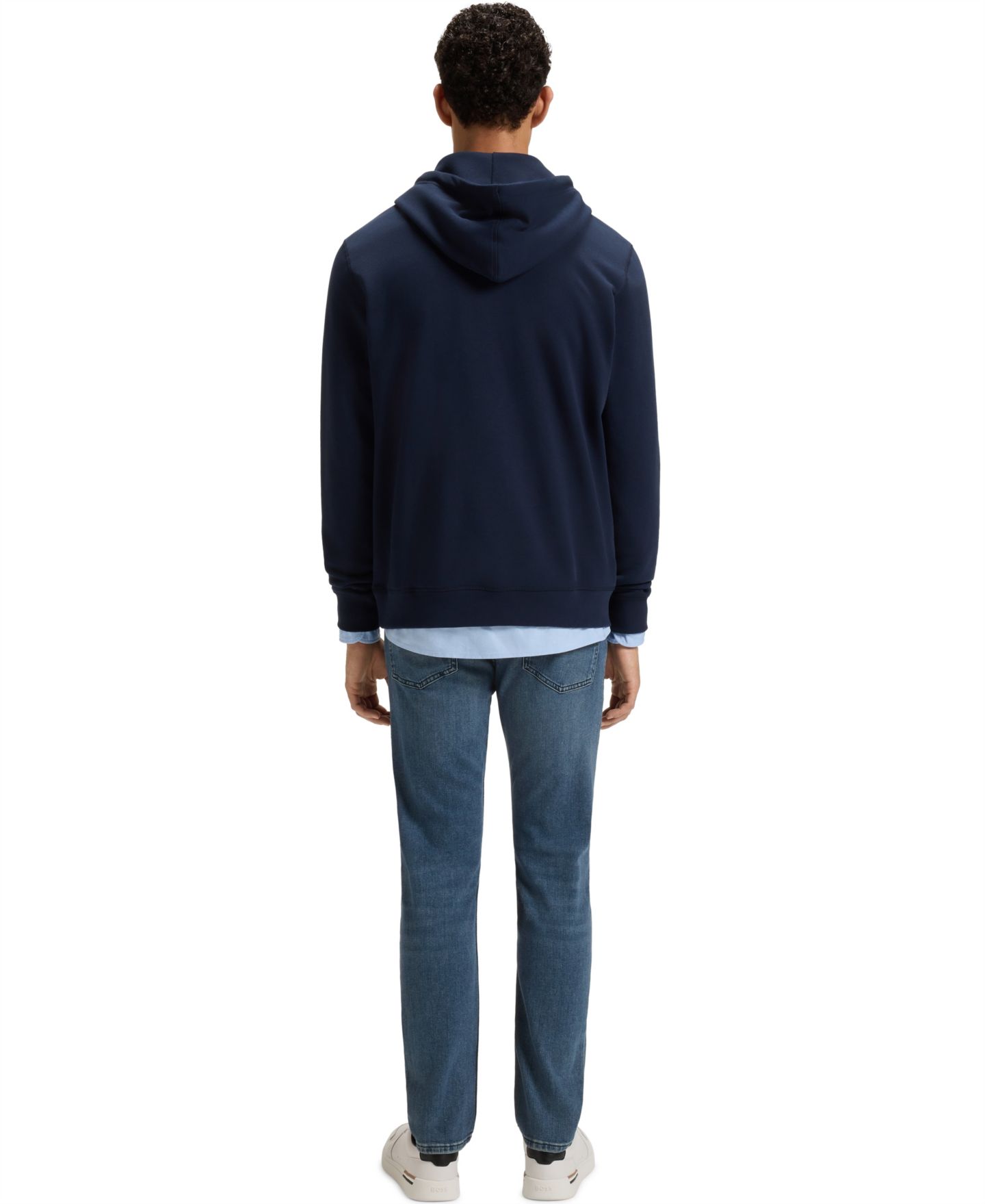 Мужские джинсы Hugo Boss Delaware Slim-Fit, цвет: Синий — фото 8