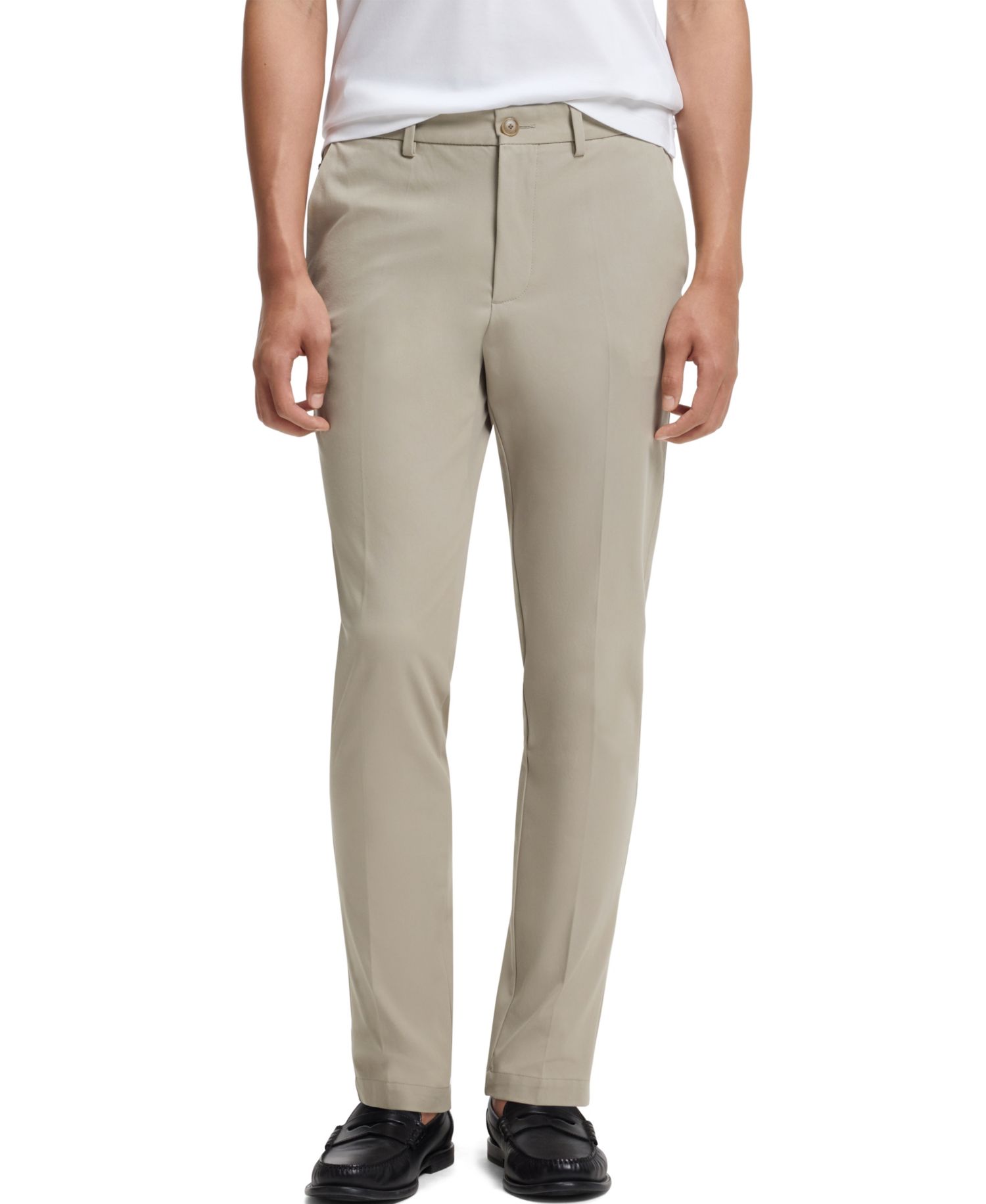 BOSS by Men's Stretch-Cotton Blend Slim-Fit Pants