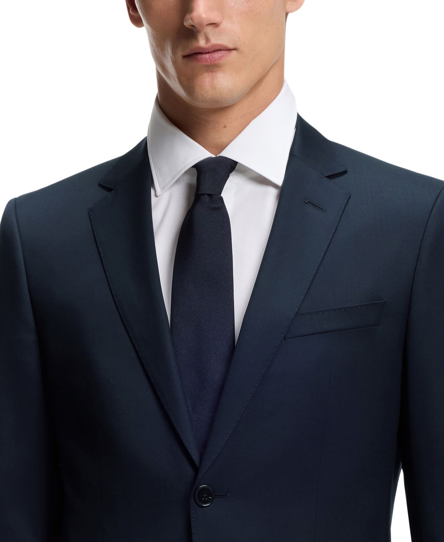 Мужская куртка Hugo Boss Single-Breasted, цвет: Тёмный синий — фото 8