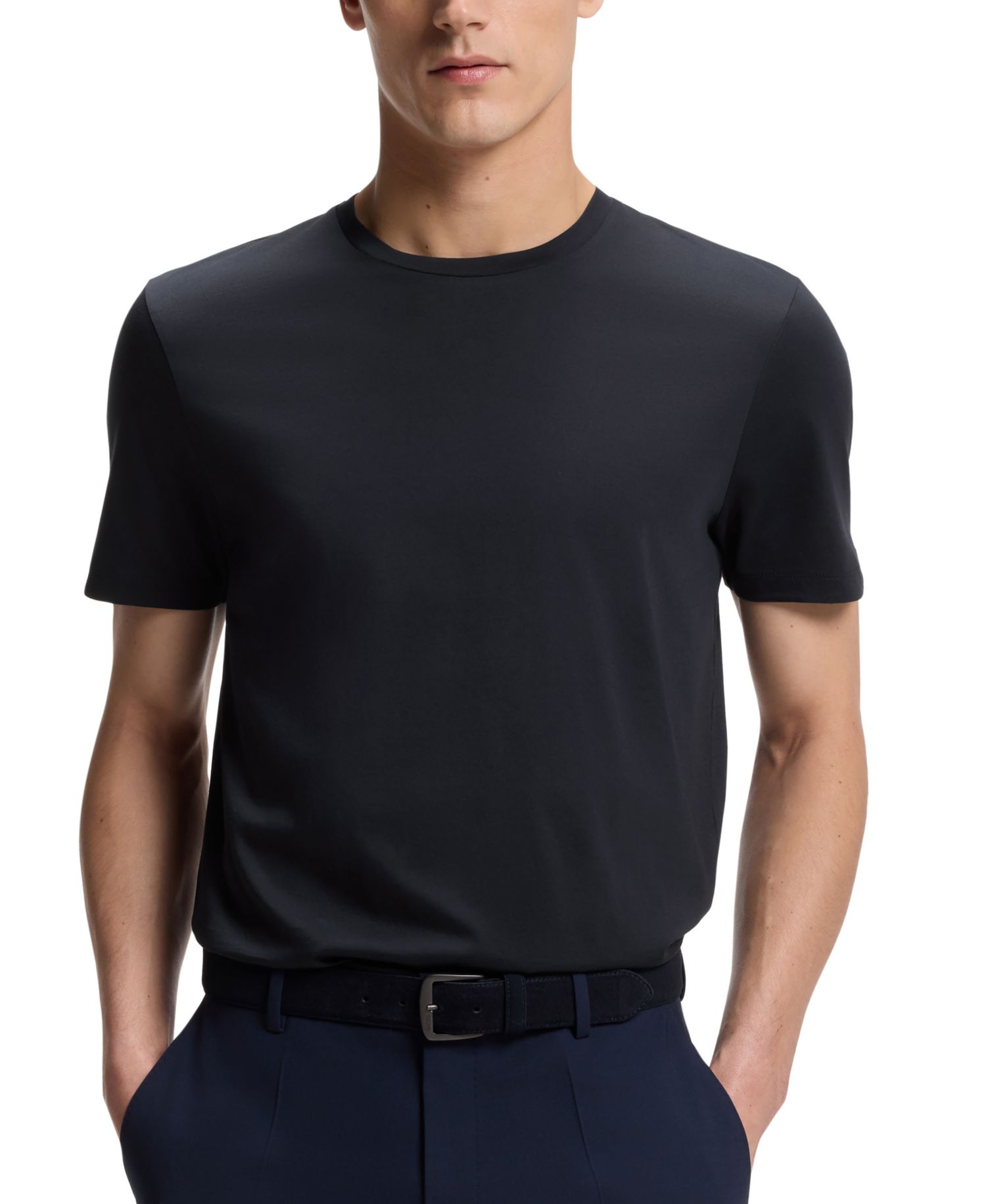 Men's Slim-Fit Mercerized-Cotton T-shirt