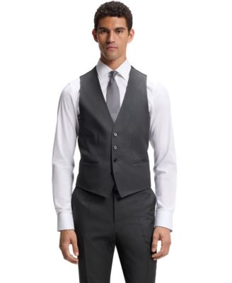Men's Wool Serge Slim-Fit Vest