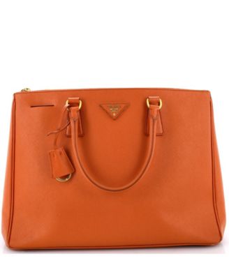 Large Double Zip Lux Tote Saffiano Leather