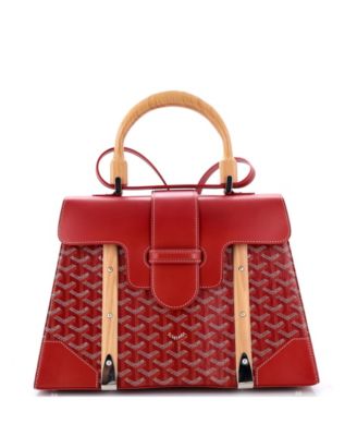 MM Saigon Top Handle Bag Coated Canvas with Leather
