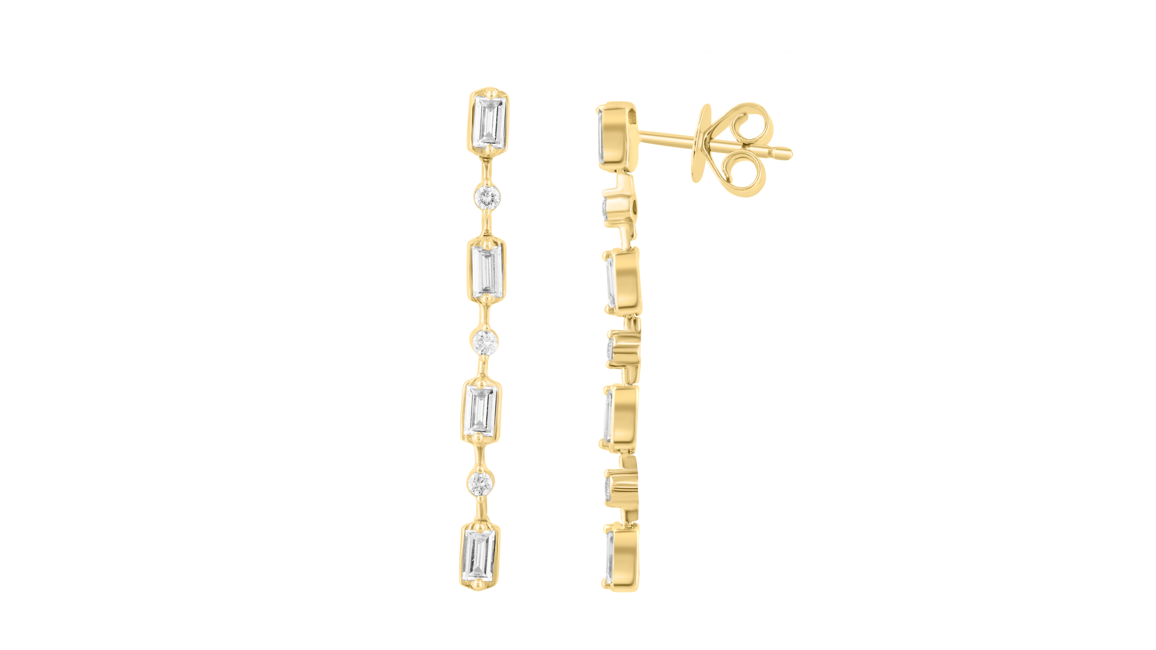 Effy Collection Lab-Grown Diamond Earrings (5/8 ct. t.w.) in 14k Yellow Gold