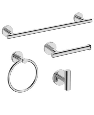 4pieces Bathroom Hardware Accessories Set Towel Bar 18"