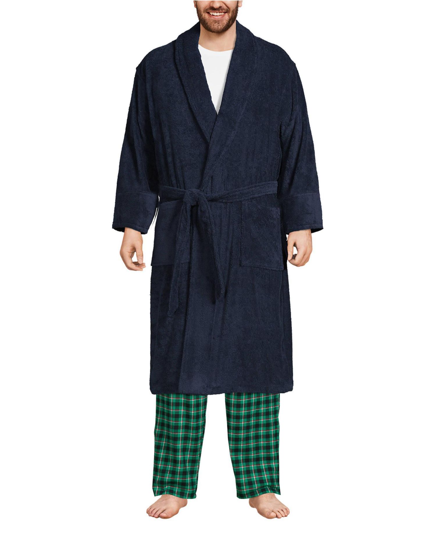 Men's Calf Length Turkish Terry Robe