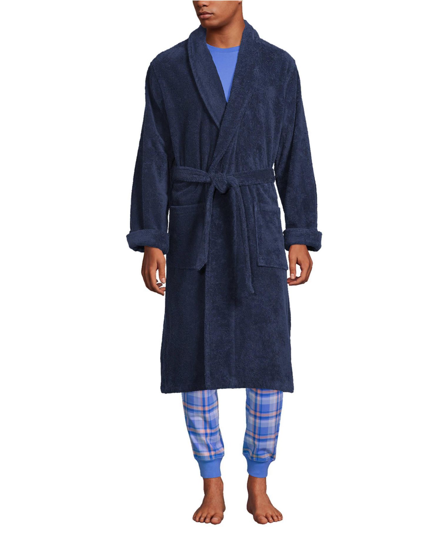 Men's Calf Length Turkish Terry Robe