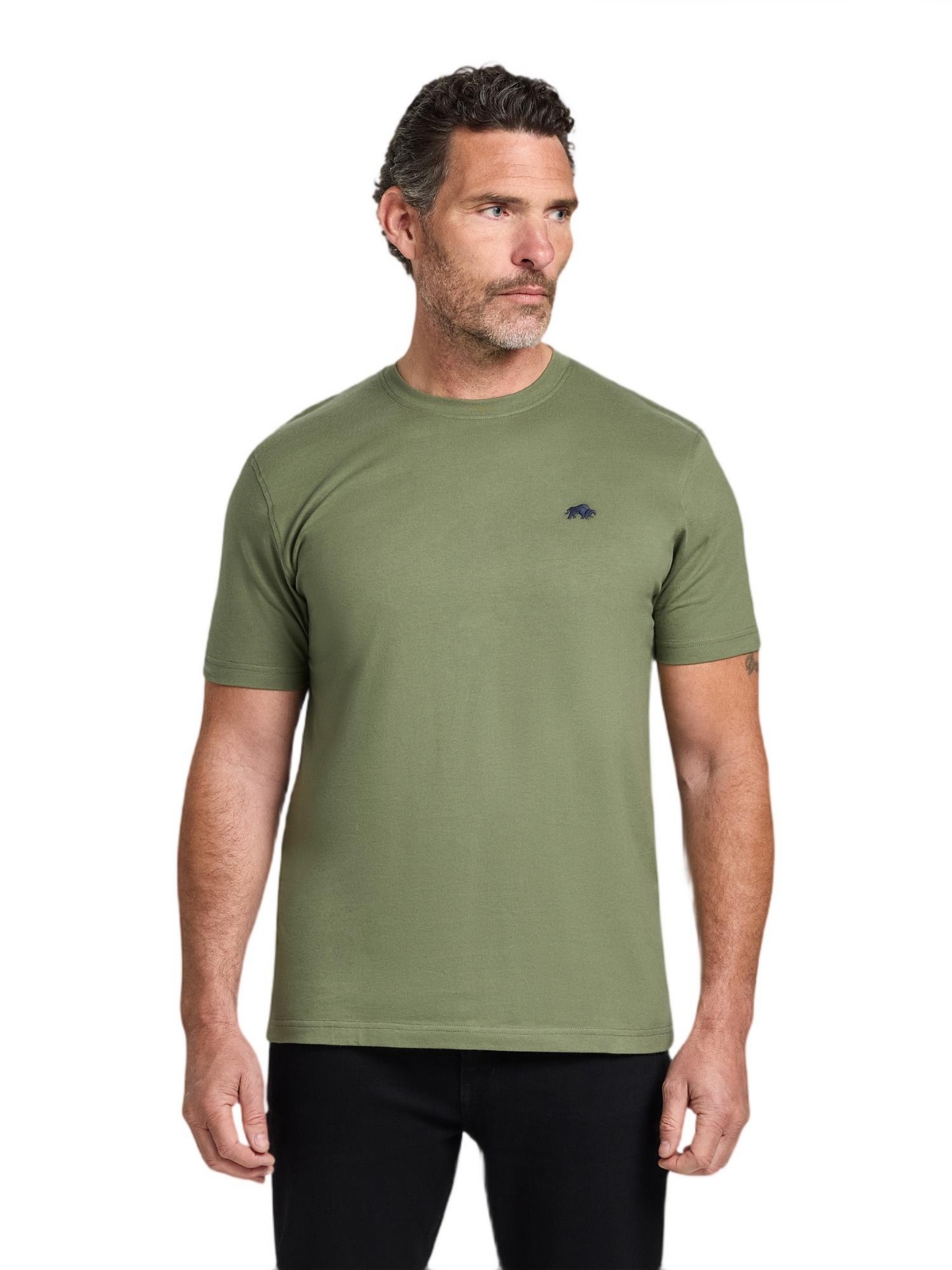 Raging Bull Men's Cotton Blend T-Shirt - Green
