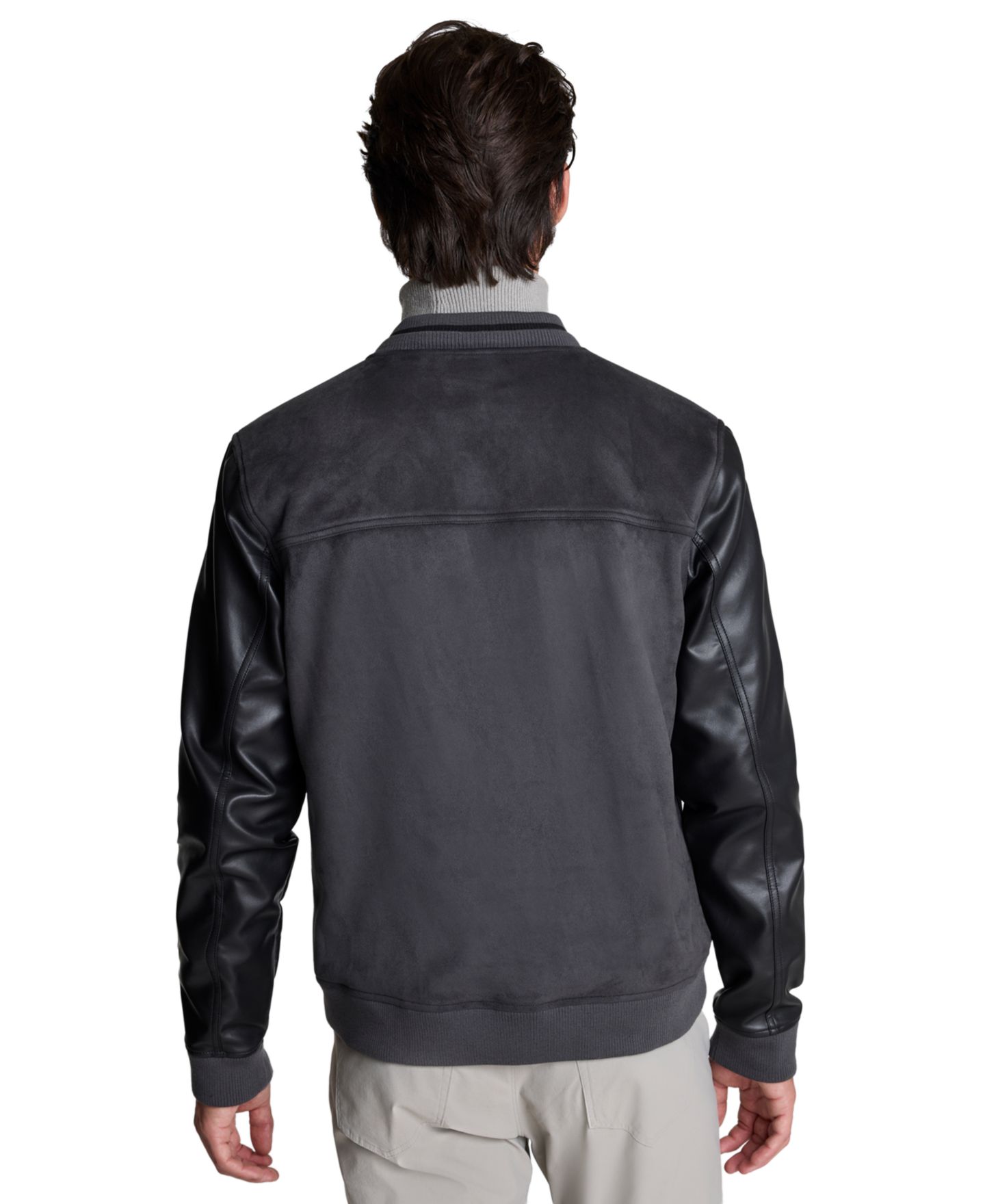 Мужская куртка Kenneth Cole Bomber Classic-Fit, цвет: Угольный — фото 3
