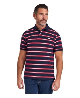 Men's Triple Stripe Pique Polo Shirt