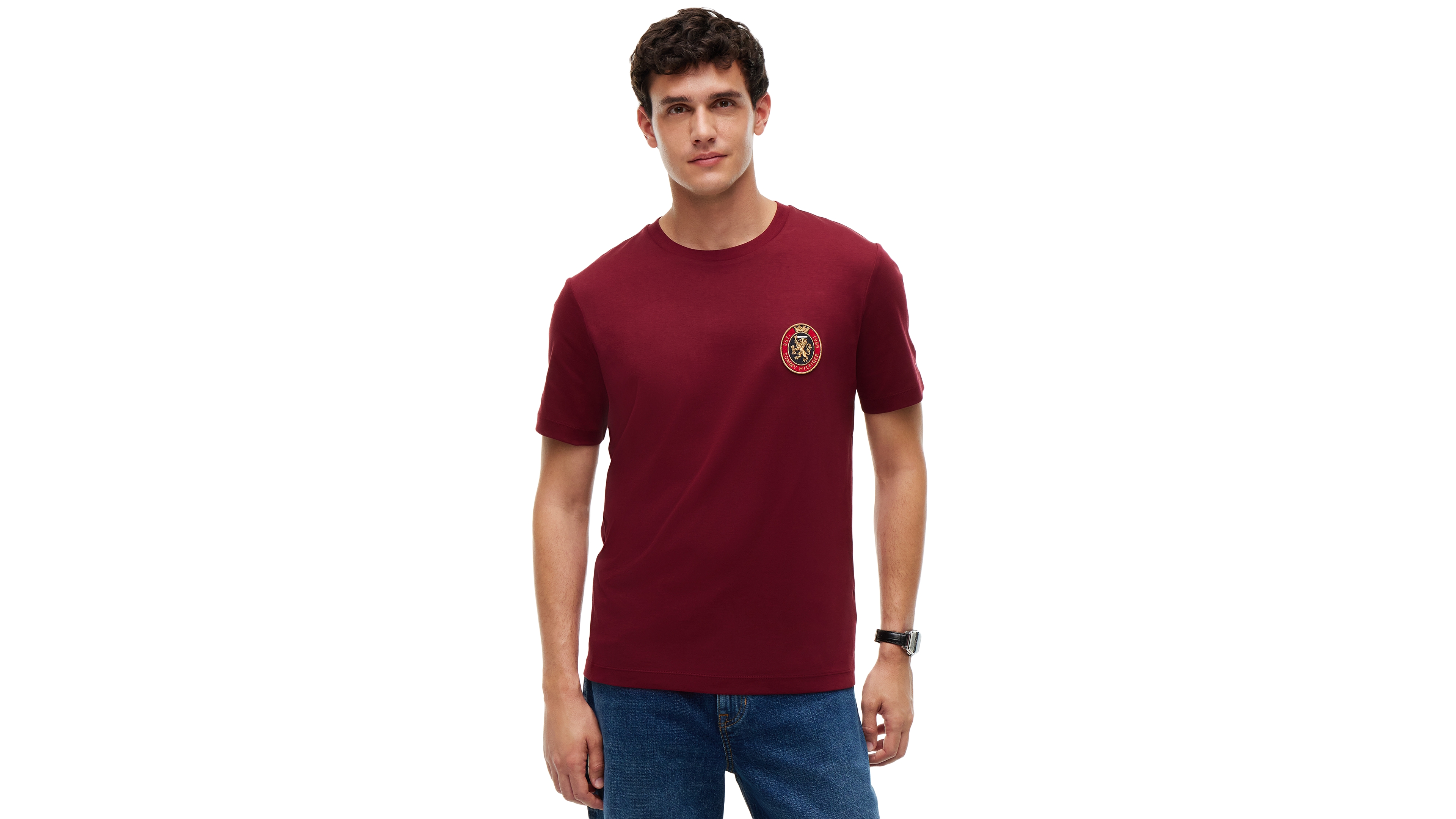 Tommy Hilfiger Men's Light Interlock Pocket Crest Regular-Fit T-Shirt