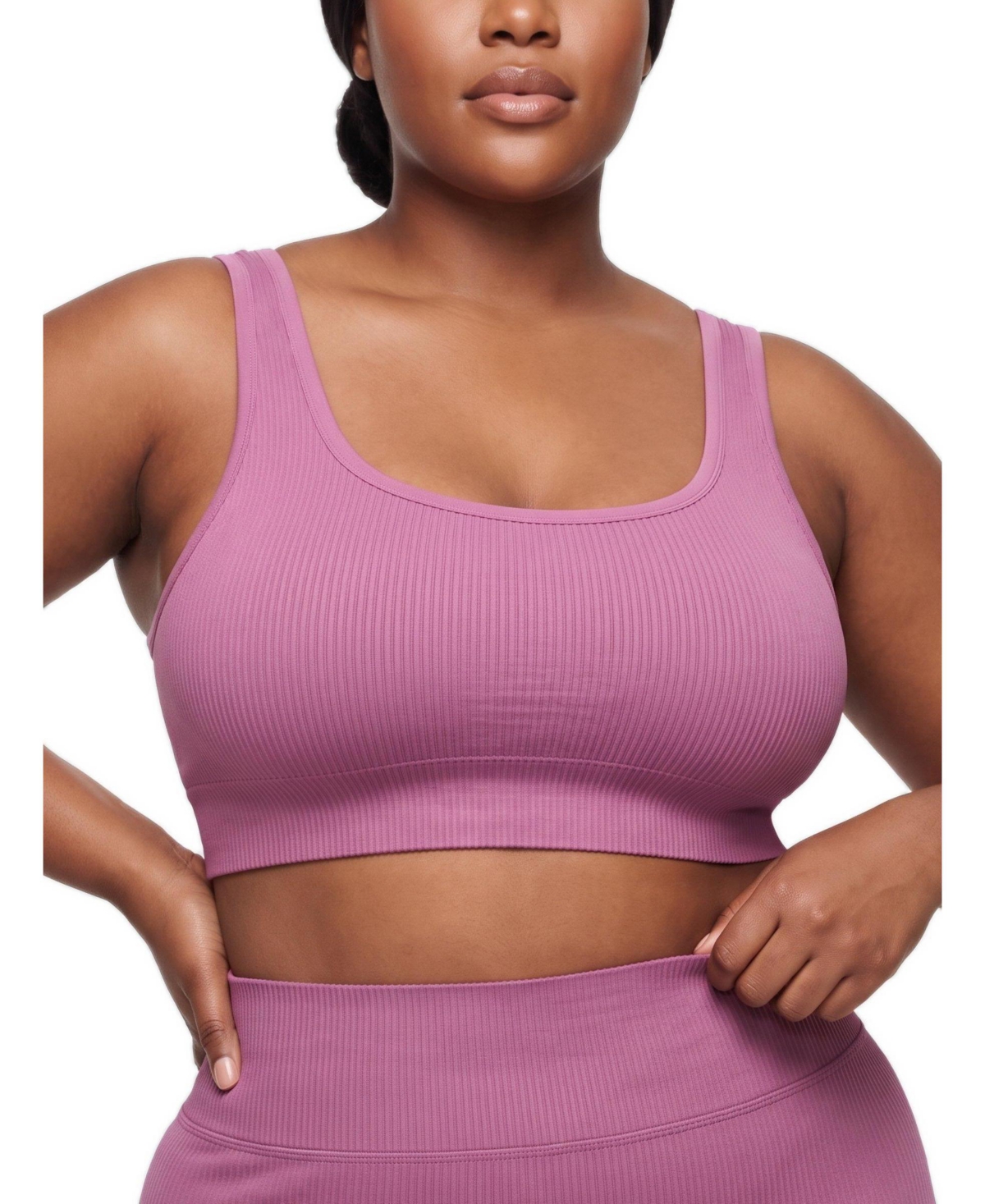 Torrid Plus Lightly Lined Seamless Rib Scoop Bralette