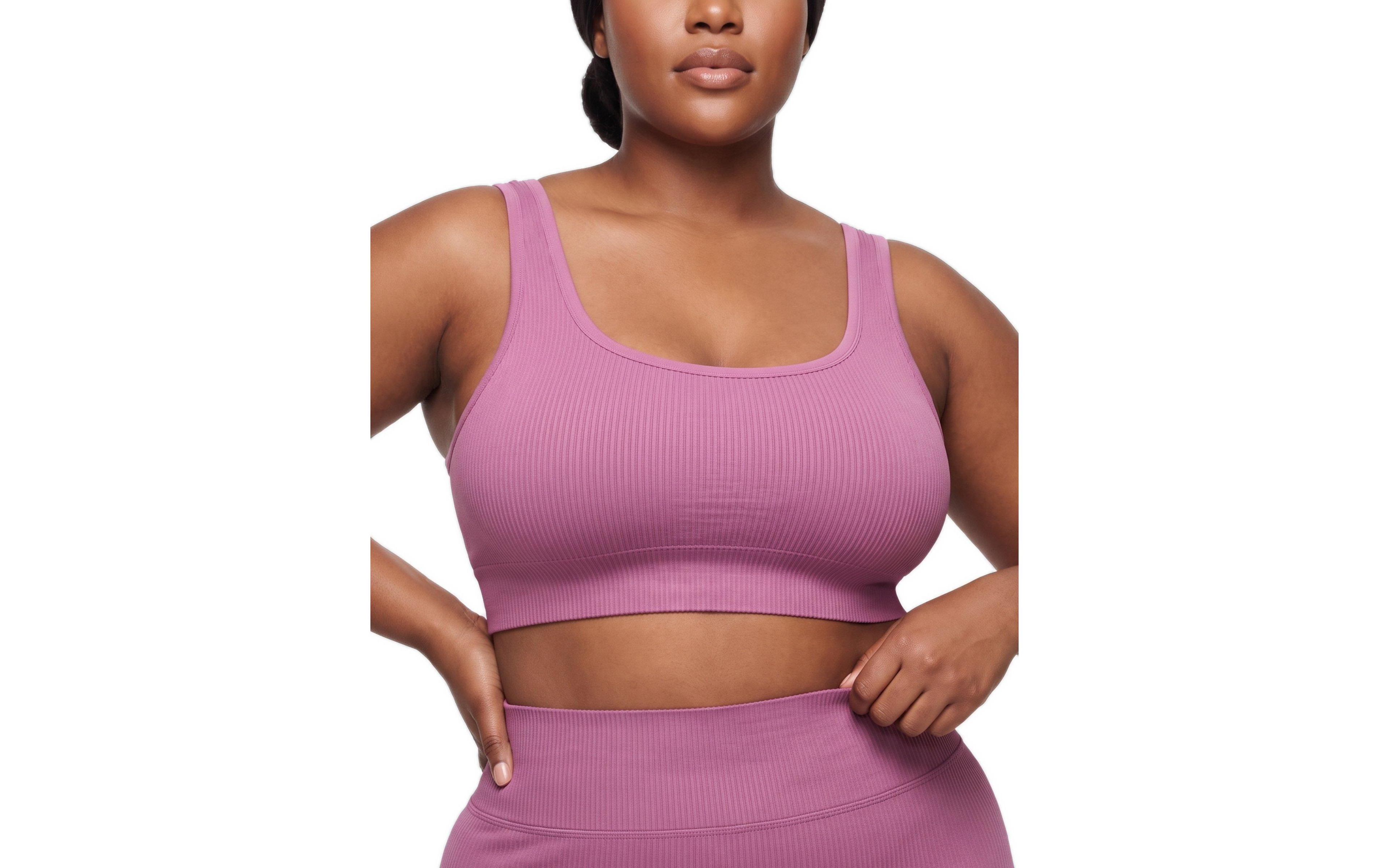 Torrid Plus Lightly Lined Seamless Rib Scoop Bralette