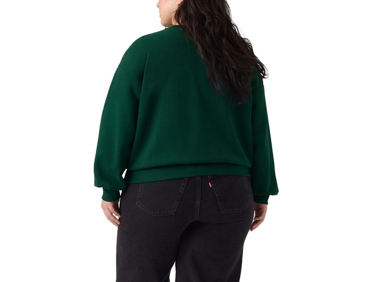 Женская толстовка Levi's Plus Size Everyday Graphic Crewneck Brushed-Fleece, цвет: Сливовый сосновый — фото 4