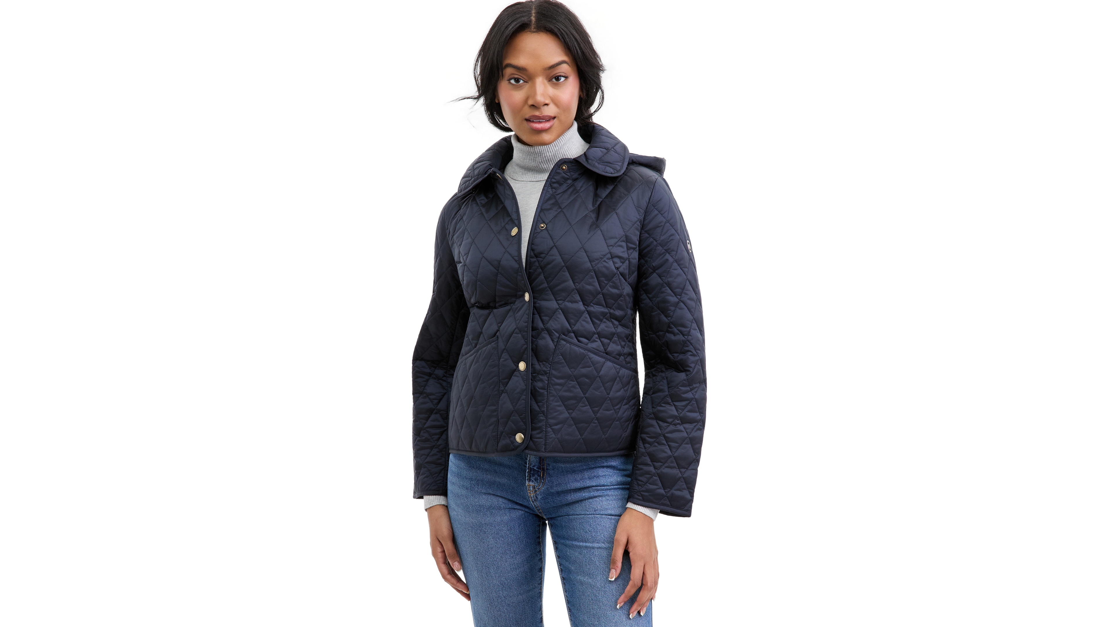 Women's Short Hooded Quilted Coat